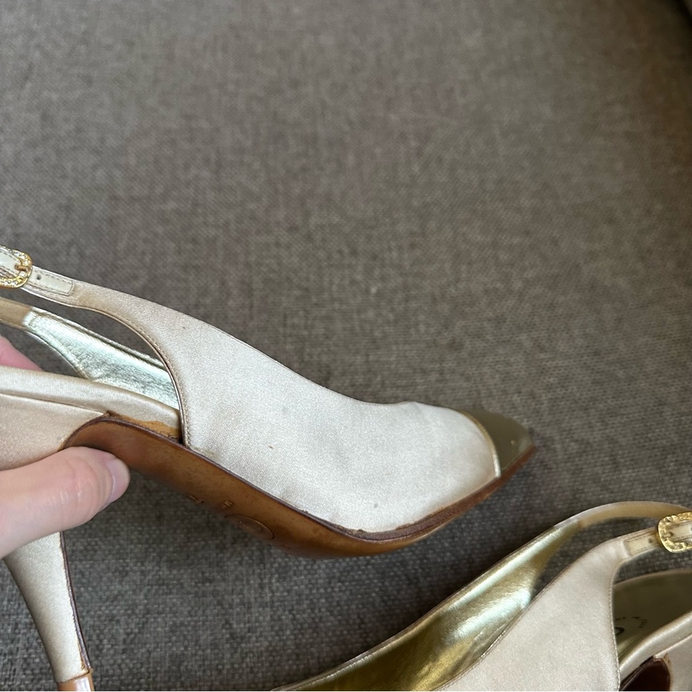 Vintage Chanel captoe slingback heels - Picture 3 of 8